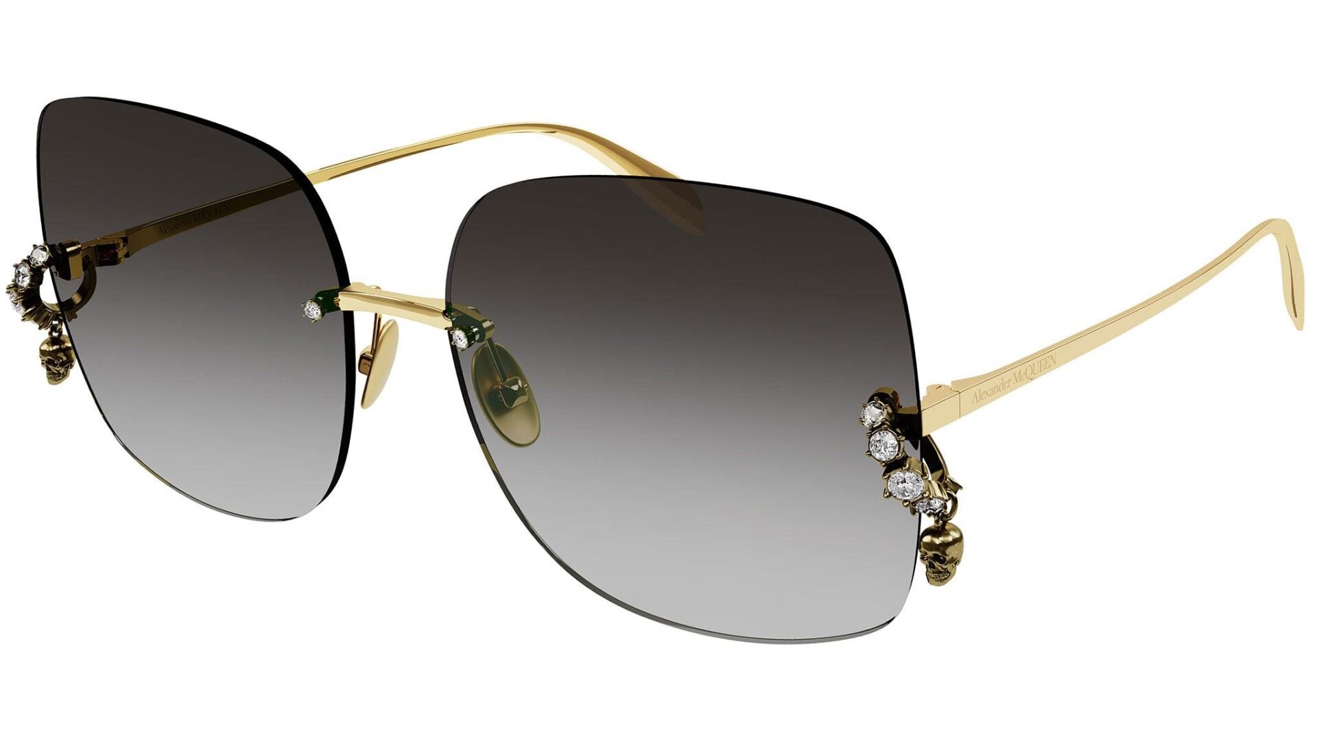 Alexander Mcqueen Am0390s Metal Kare Kadın Güneş Gözlüğü