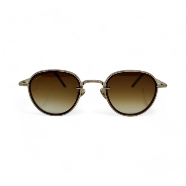 Eque.M Density Kahverengi Yuvarlak Titanyum Unisex Güneş Gözlüğü