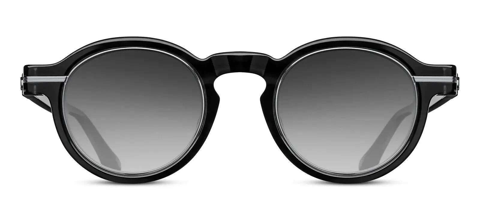 Matsuda M2050 Yuvarlak Siyah Unisex Güneş Gözlüğü