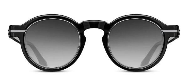 Matsuda M2050 Yuvarlak Siyah Unisex Güneş Gözlüğü