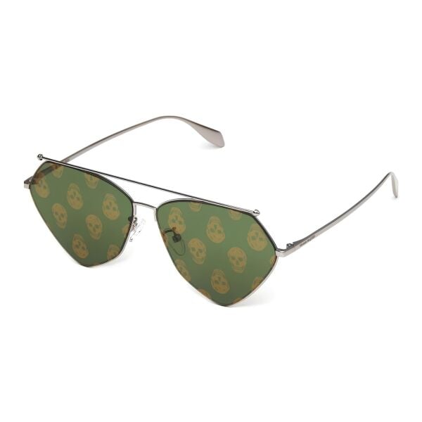 Alexander Mcqueen Am0317S Geometrik Unisex Güneş Gözlüğü