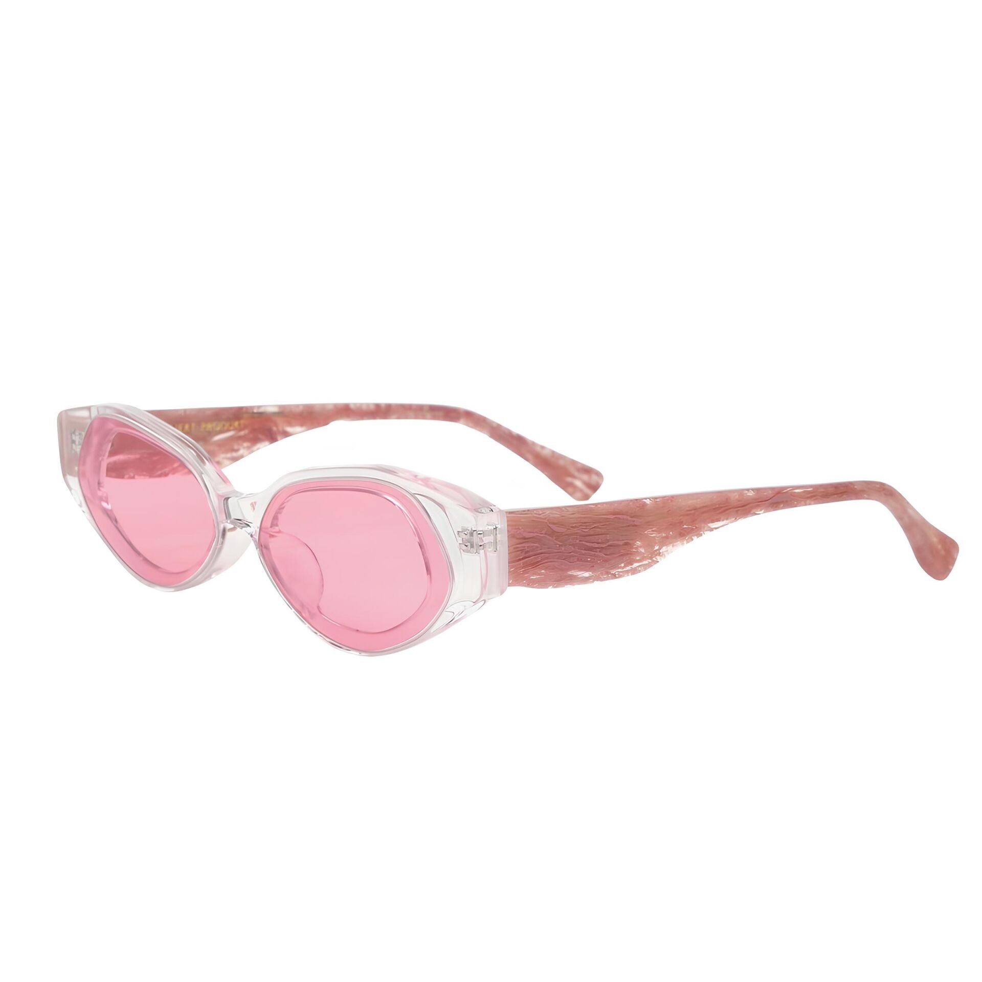 Projekt Produkt Şeffaf Pembe Cat Eye Kadın Güneş Gözlüğü