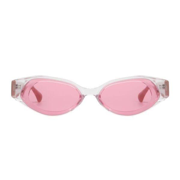 Projekt Produkt Şeffaf Pembe Cat Eye Kadın Güneş Gözlüğü
