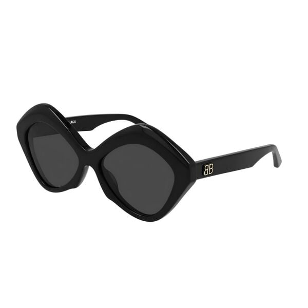 Balenciaga Bb0125S Geometrik Siyah Kadın Güneş Gözlüğü