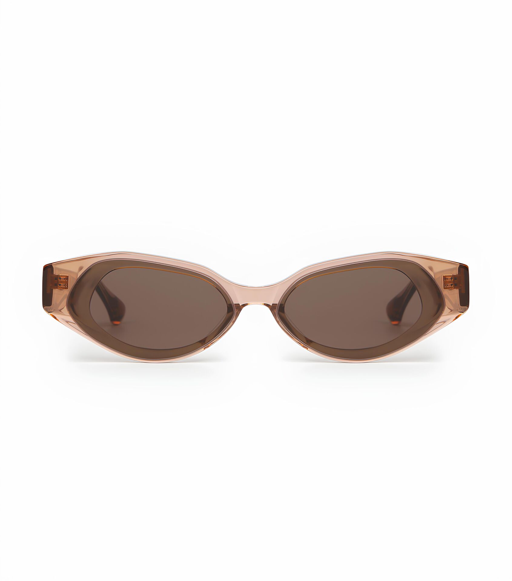 Projekt Produkt Fscc3 Kahverengi Şeffaf Cat Eye Kadın Güneş Gözlüğü