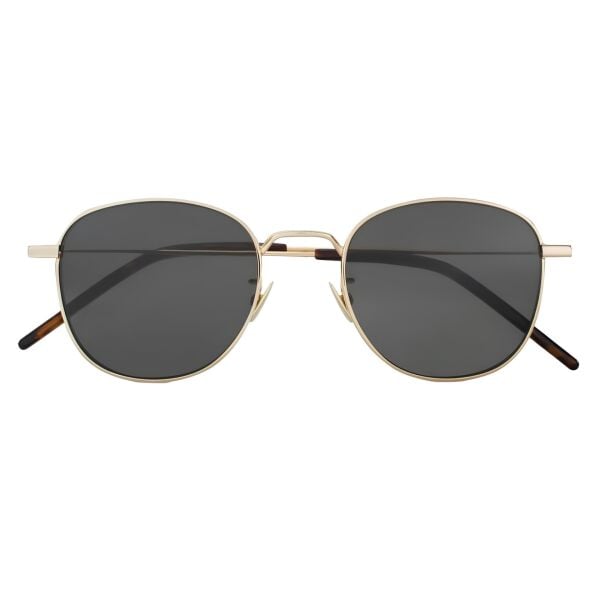 Saint Laurent SL 299 004 Gold Oval Unisex Güneş Gözlüğü