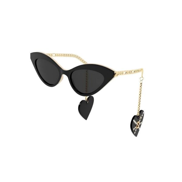 Gucci Gg0978S Aksesuarlı Cat Eye Siyah Kadın Güneş Gözlüğü