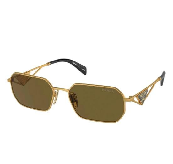Prada 0pr A51s Dikdörtgen Kahverengi Unisex Güneş Gözlüğü