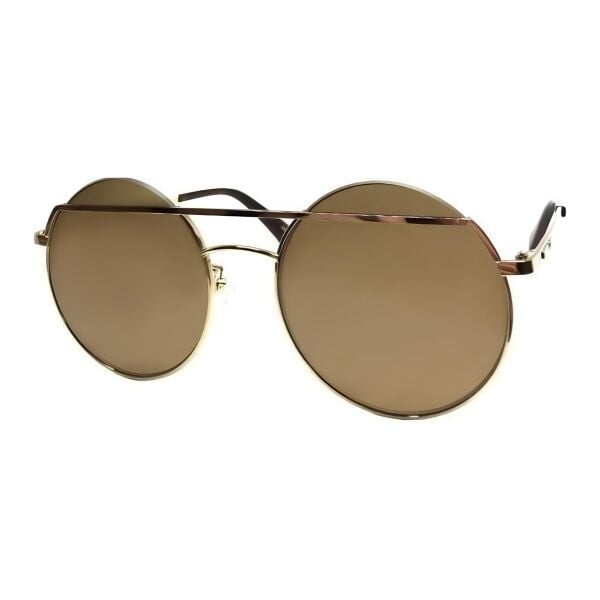 McQueen Mq0164S Havana Yuvarlak Kadın Güneş Gözlüğü