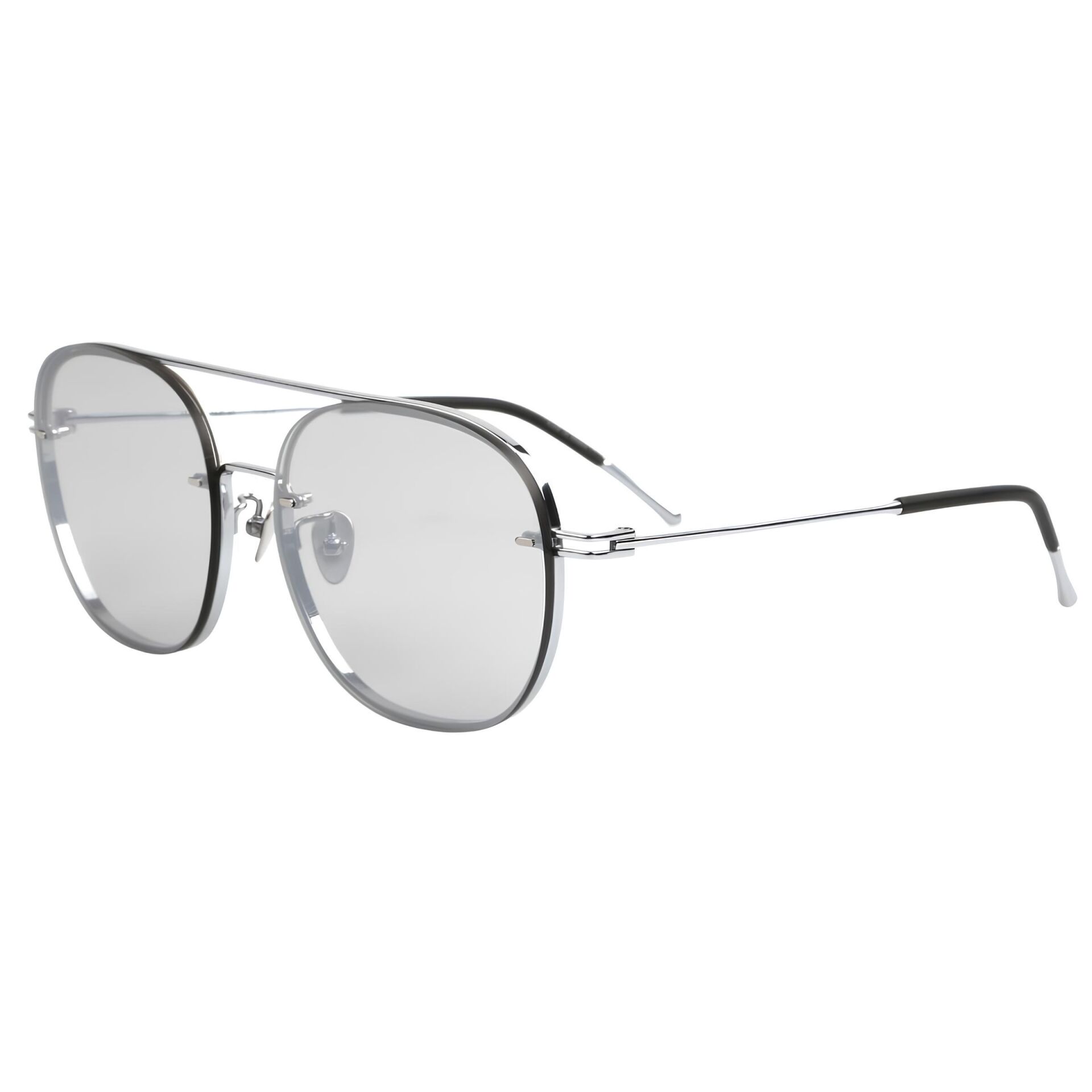 Projekt Produkt Ge-7 Silver Oval Titanyum Unisex Güneş Gözlüğü