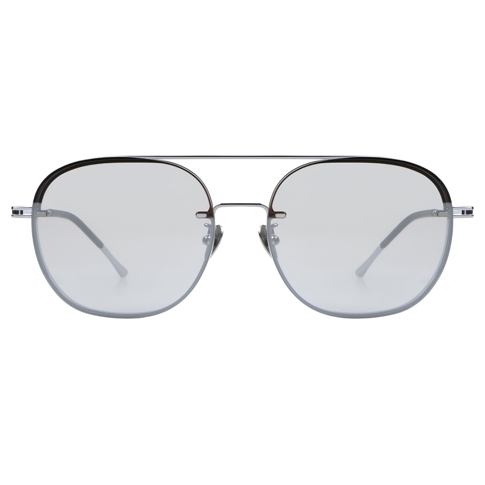 Projekt Produkt Ge-7 Silver Oval Titanyum Unisex Güneş Gözlüğü