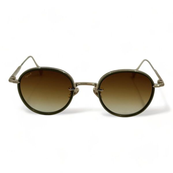 Eque.M Arch IO Kahverengi Yuvarlak Titanyum Unisex Güneş Gözlüğü