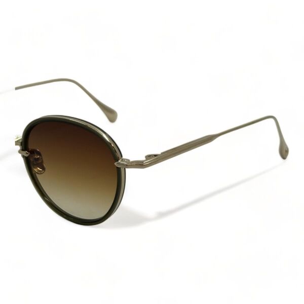 Eque.M Arch IO Kahverengi Yuvarlak Titanyum Unisex Güneş Gözlüğü