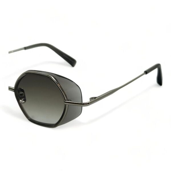 Eque.M Caver SGR Cat Eye Siyah Titanyum Unisex Güneş Gözlüğü