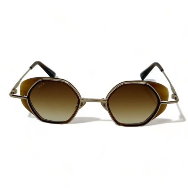 Eque.M Caver BB Kahverengi Cat Eye Titanyum Unisex Güneş Gözlüğü