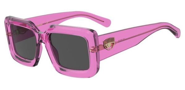 Chiara Ferragni Cf 7022/S Şeffaf Pembe Kare Kadın Güneş Gözlüğü