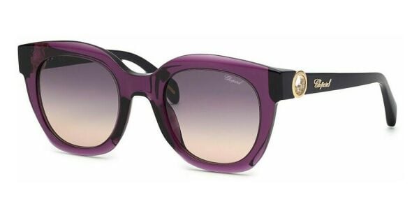 Chopard Sch335S Mor Siyah Yuvarlak Kadın Güneş Gözlüğü