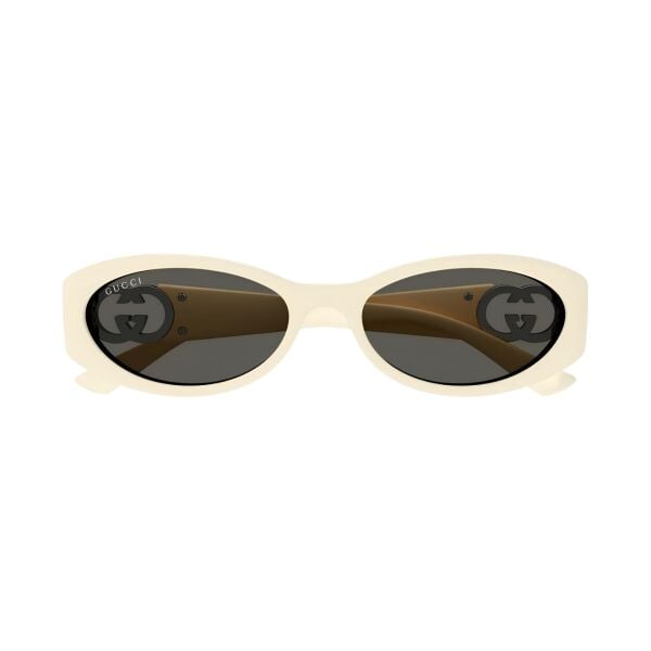 Gucci Gg 1660S Oval Beyaz Kadın Güneş Gözlüğü