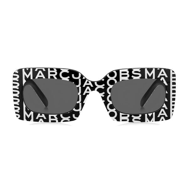 Marc Jacobs 488/N/S Logolu Siyah Beyaz Kadın Güneş Gözlüğü