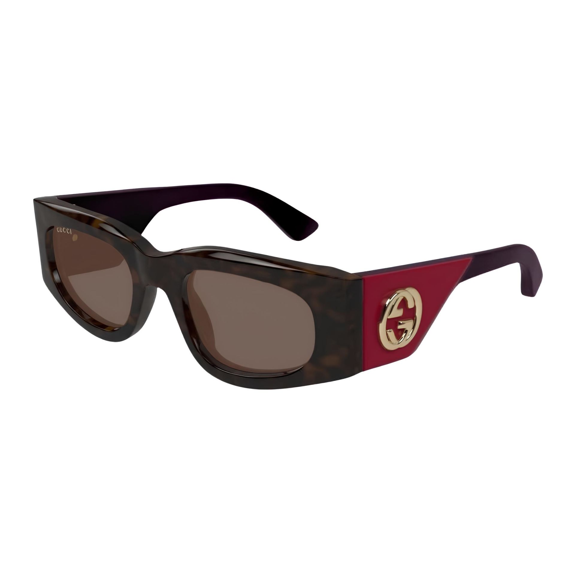 Gucci Gg 1664S Oval Leopar Kadın Güneş Gözlüğü