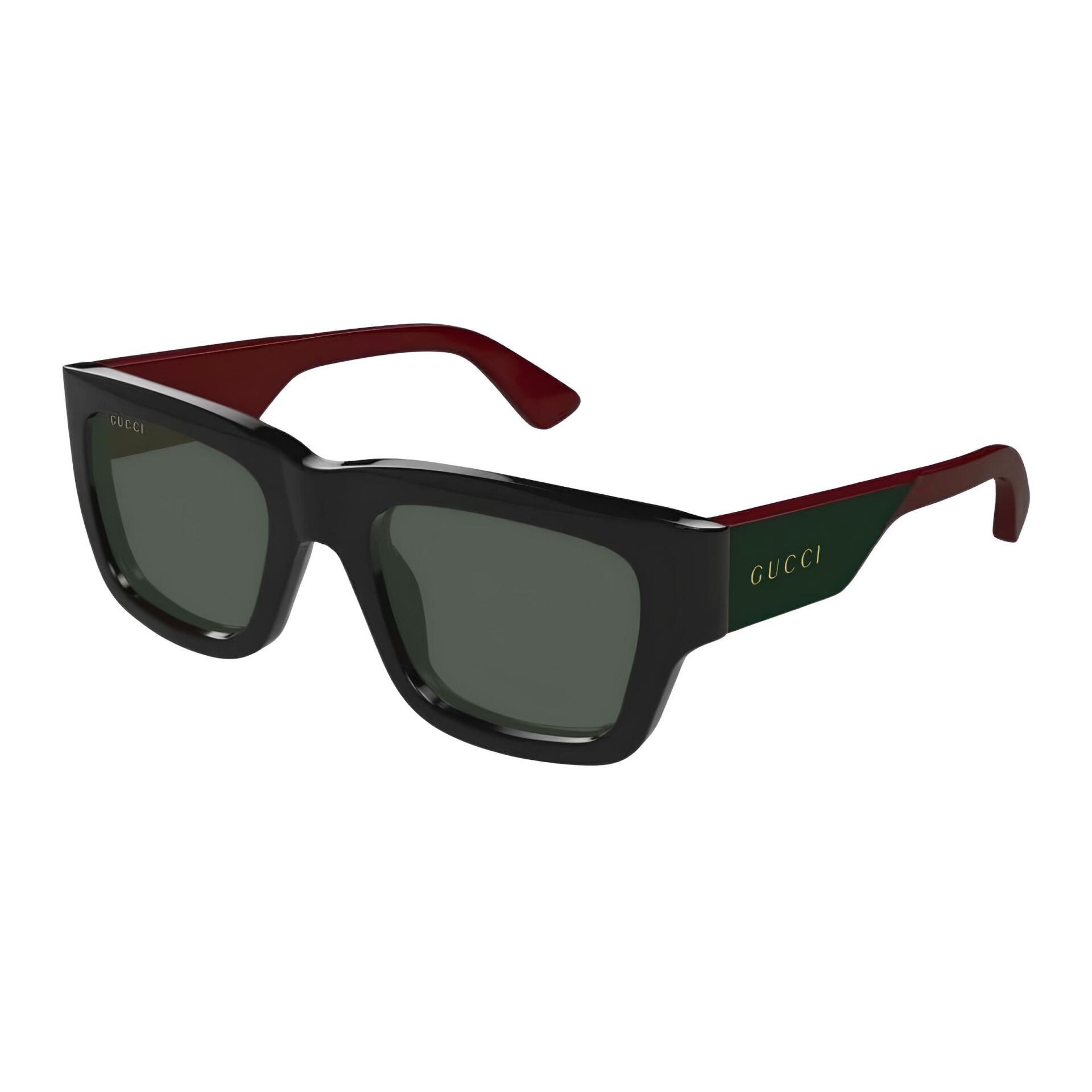 Gucci Gg 1668S Bordo Siyah Kare Unisex Güneş Gözlüğü
