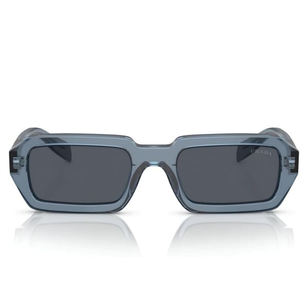 Prada Gözlük 0Pr A12S Dikdörtgen Şeffaf Mavi Unisex Güneş Gözlüğü