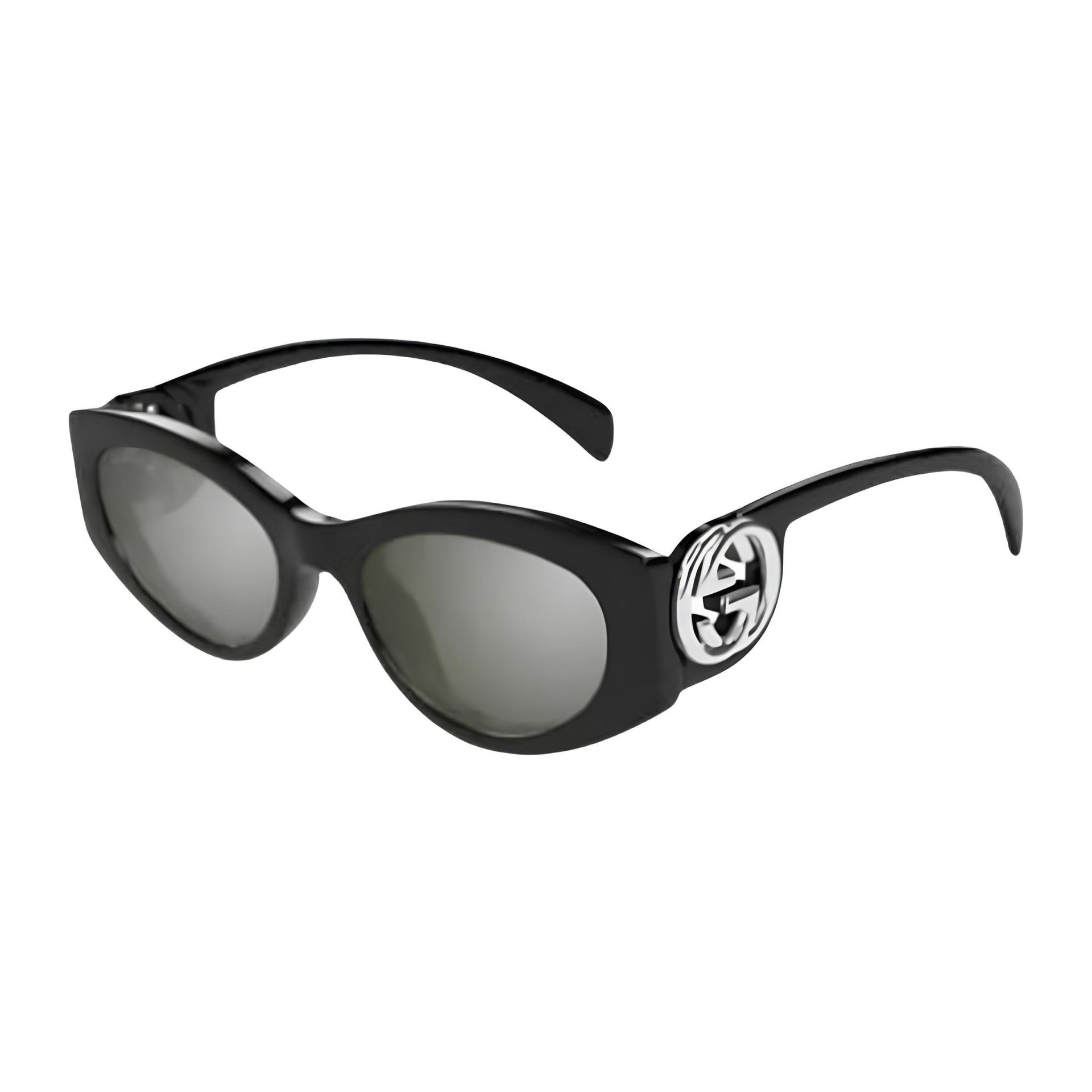 Gucci Gg 1691S Oval Siyah Kadın Güneş Gözlüğü