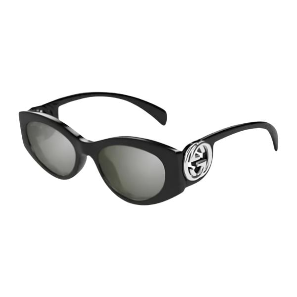 Gucci Gg 1691S Oval Siyah Kadın Güneş Gözlüğü