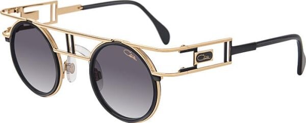 Cazal Mod 668/3 Gold Siyah Yuvarlak Unisex Güneş Gözlüğü