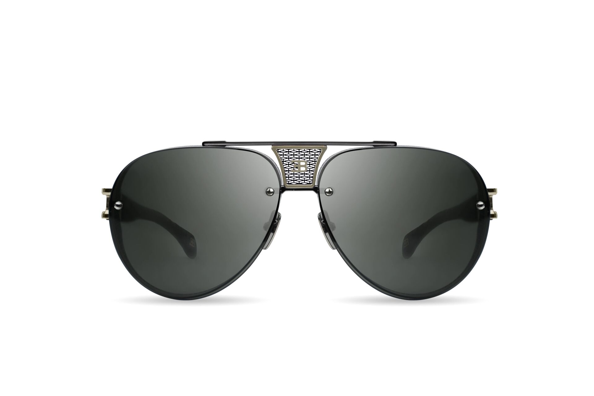 Bugatti 05 Siyah Pilot Titanyum Erkek Güneş Gözlüğü