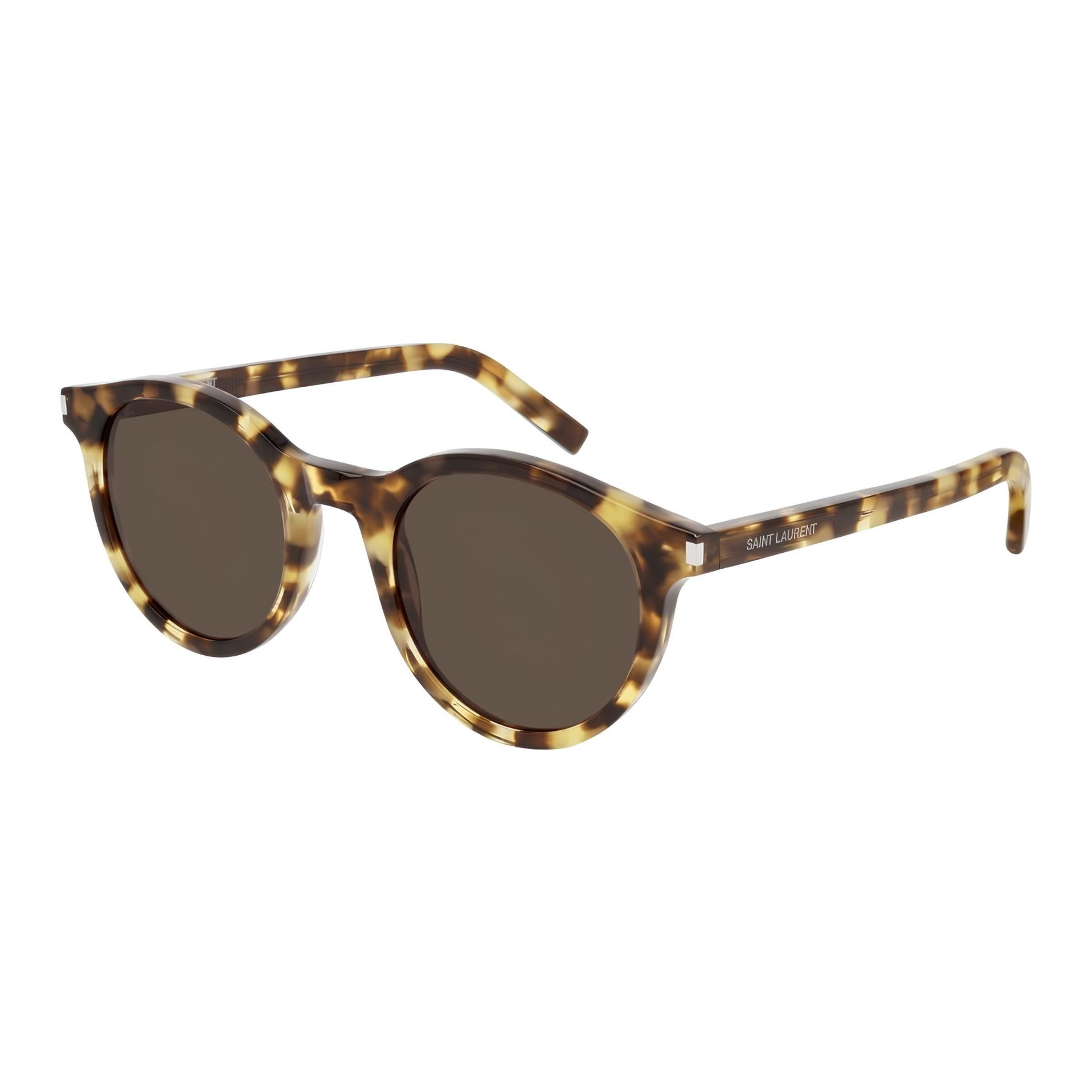 Saint Laurent SL 342 Havana Yuvarlak Kadın Güneş Gözlüğü
