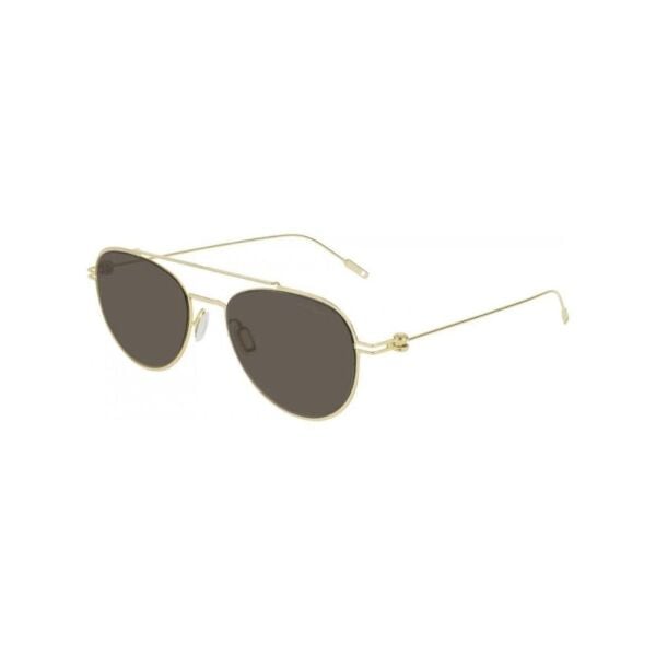 Mont Blanc Mb0001S 002 Gold Pilot Erkek Güneş Gözlüğü