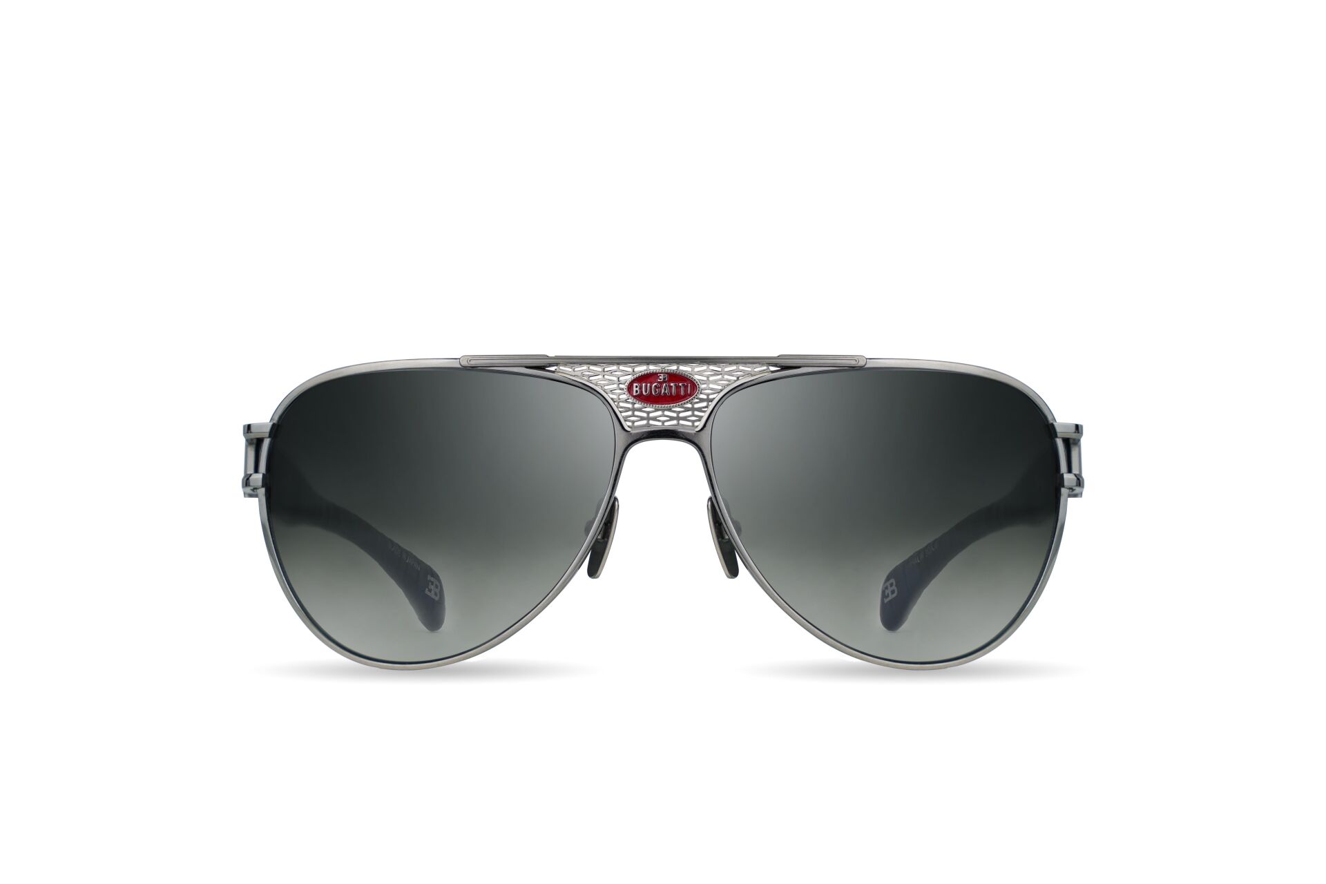 Bugatti 11 Silver Pilot Titanyum Erkek Güneş Gözlüğü