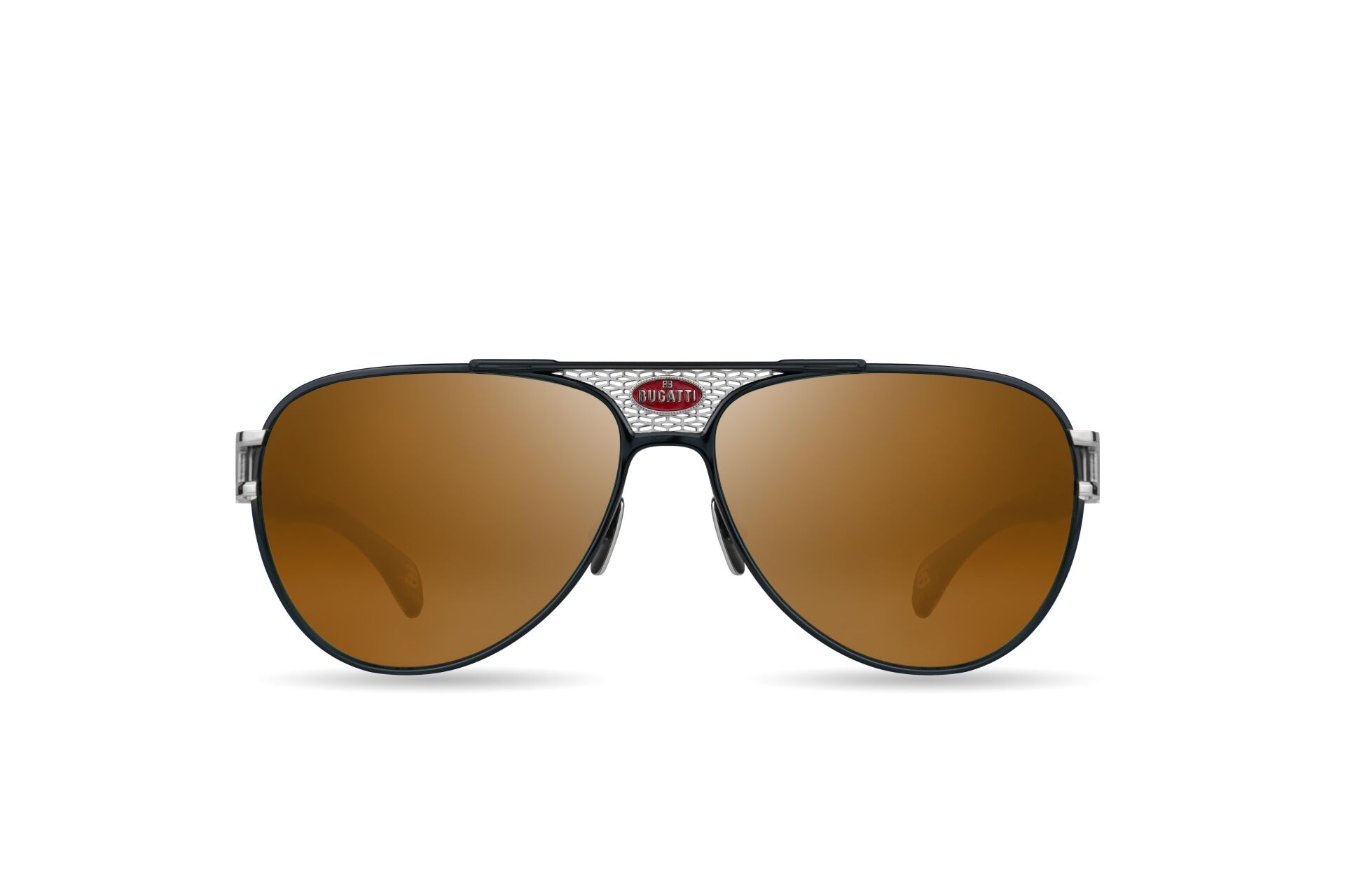 Bugatti 11 Kahverengi Pilot Titanyum Erkek Güneş Gözlüğü