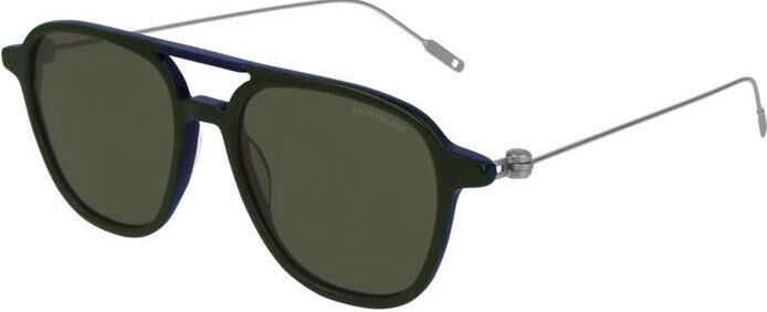 Mont Blanc Mb0003S 004 Pilot Siyah Erkek Güneş Gözlüğü