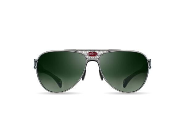 Bugatti 11 63 Silver Pilot Titanyum Erkek Güneş Gözlüğü