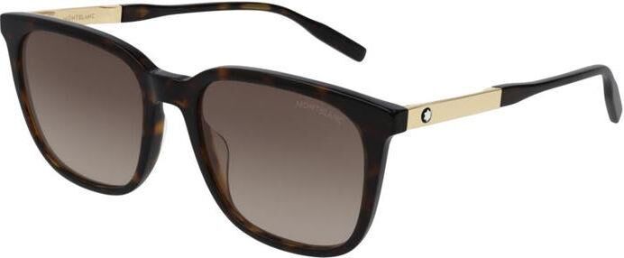 Mont Blanc Mb0017S Leopar Kare Erkek Güneş Gözlüğü