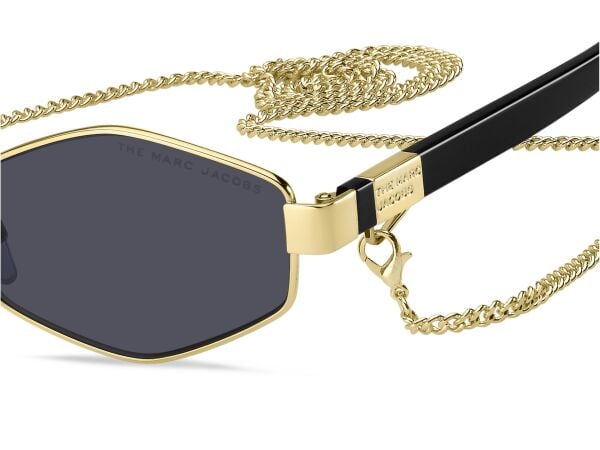 Marc Jacobs 496/S Gold Geometrik Aksesuarlı Kadın Güneş Gözlüğü