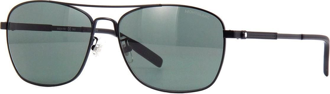 Mont Blanc Mb0026S 007 Siyah Pilot Erkek Güneş Gözlüğü