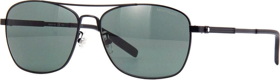 Mont Blanc Mb0026S 007 Siyah Pilot Erkek Güneş Gözlüğü