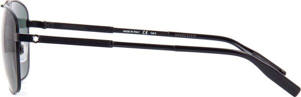 Mont Blanc Mb0026S 007 Siyah Pilot Erkek Güneş Gözlüğü