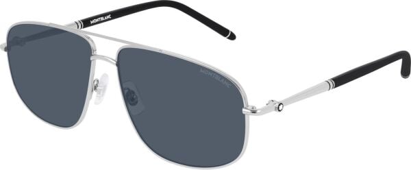 Mont Blanc Mb0069S Silver Pilot Erkek Güneş Gözlüğü