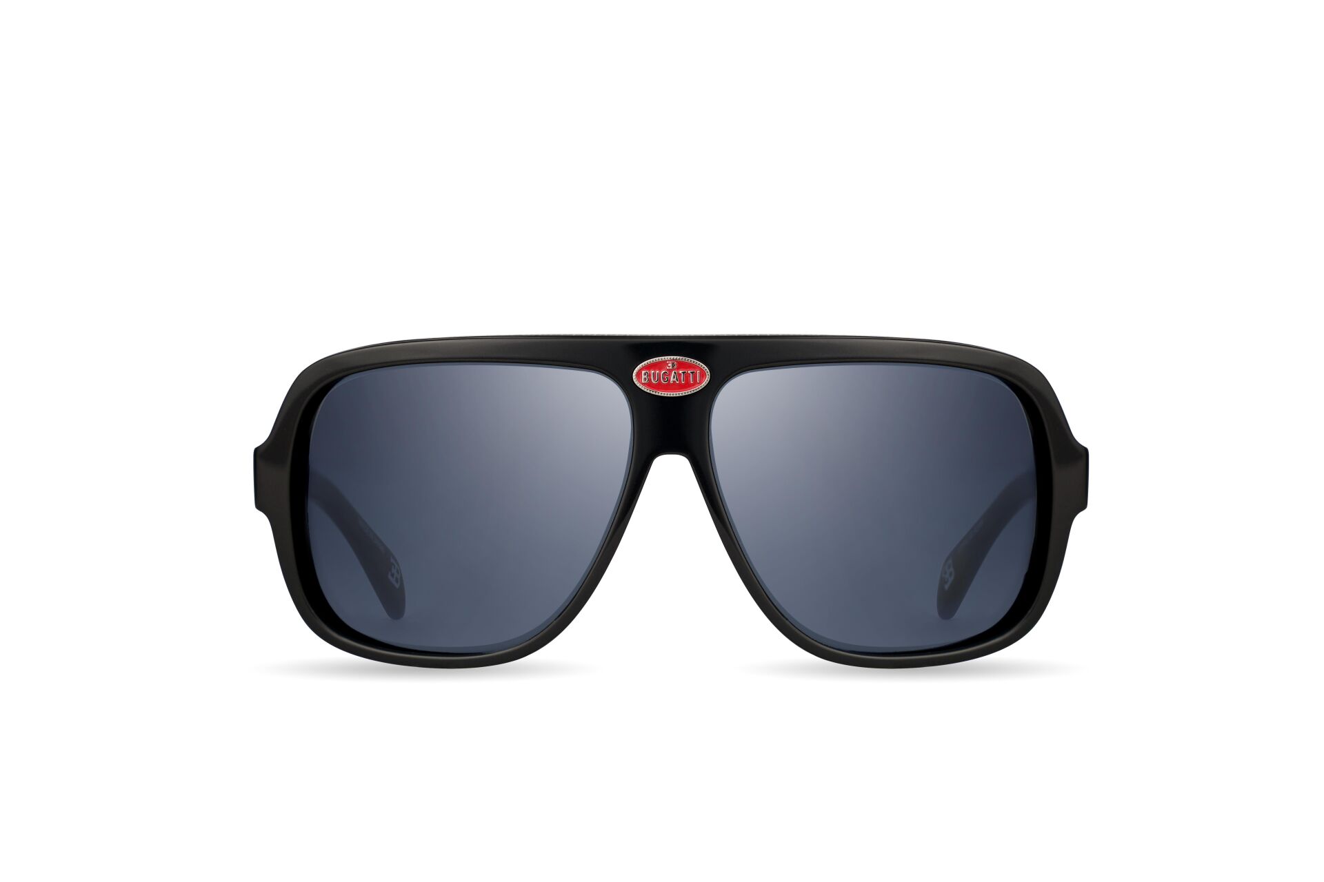 Bugatti 06 Siyah Oval Spor Erkek Güneş Gözlüğü