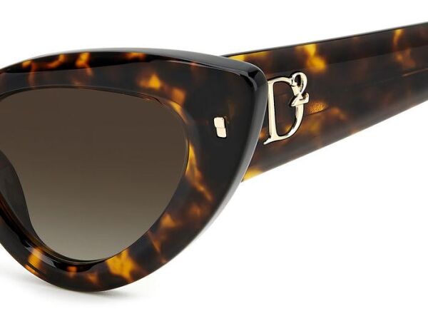 Dsquared2 D2 0092/S Leopar Cat Eye Kadın Güneş Gözlüğü