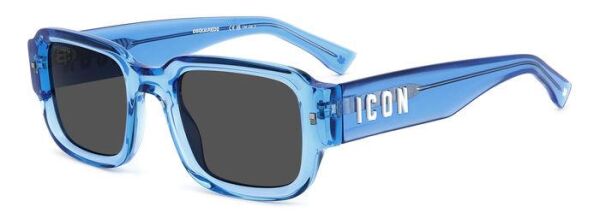 Dsquared2 Icon 0009/S Şeffaf Mavi Kadın Güneş Gözlüğü