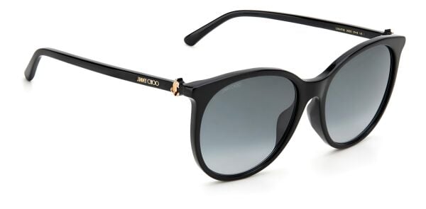 Jimmy Choo Ilana/F/SK Siyah Yuvarlak Kadın Güneş Gözlüğü