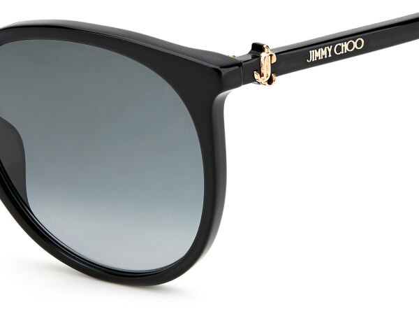 Jimmy Choo Ilana/F/SK Siyah Yuvarlak Kadın Güneş Gözlüğü