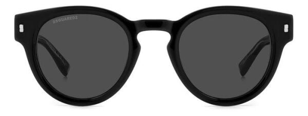 Dsquared2 D2 0077/S Yuvarlak Siyah Unisex Güneş Gözlüğü