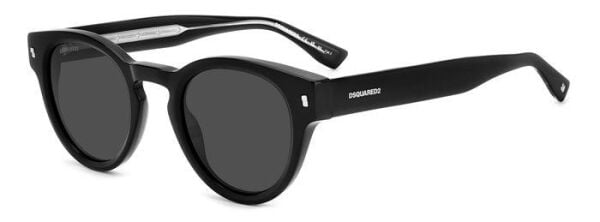 Dsquared2 D2 0077/S Yuvarlak Siyah Unisex Güneş Gözlüğü