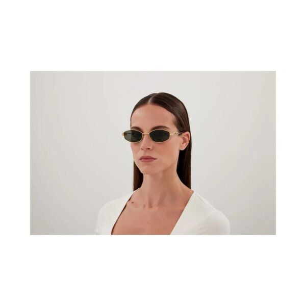 Gucci Gg 1802S Geometrik Gold Kadın Güneş Gözlüğü